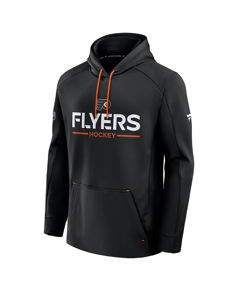 Fanatics Men's Black Philadelphia Flyers Authentic Pro Rink Hoodie