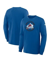 Fanatics Men's Blue Colorado Avalanche Authentic Pro Property Of Practice Long Sleeve T-Shirt
