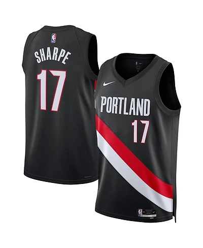 Nike Men's and Women's Shaedon Sharpe Black Portland Trail Blazers Swingman Jersey - Icon Edition