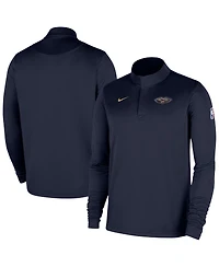 Nike Men's Navy New Orleans Pelicans 2025/26 Authentic Coaches Quarter-Zip Dri-Fit Sweatshirt