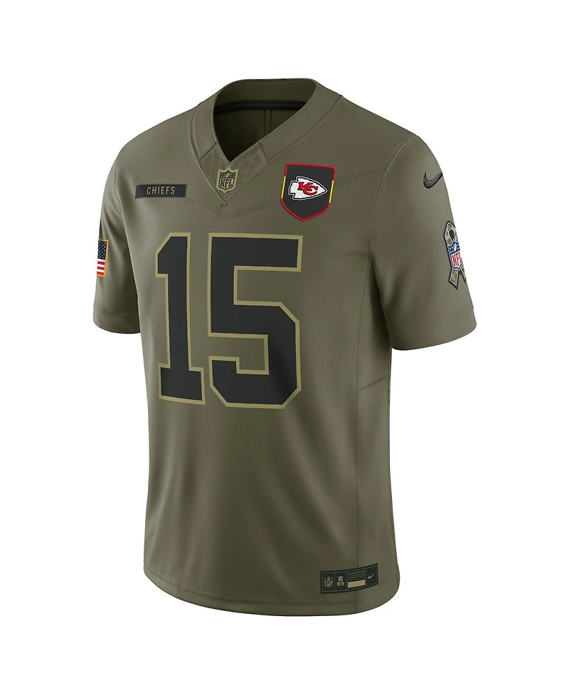 Nike Men's Patrick Mahomes Olive Kansas City Chiefs 2025 Salute to Service Limited Jersey