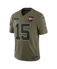 Nike Men's Patrick Mahomes Olive Kansas City Chiefs 2025 Salute to Service Limited Jersey