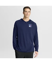 Fanatics Men's Navy New York Rangers Authentic Pro Rink Raglan Hoodie
