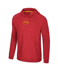 Colosseum Men's Cardinal Iowa State Cyclones Back Business Long Sleeve Raglan T-Shirt