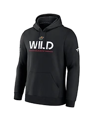 Fanatics Men's Black Minnesota Wild Authentic Pro Primary Hoodie