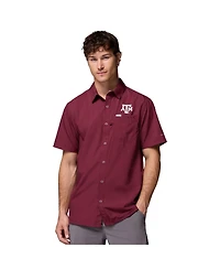 Columbia Men's Maroon Texas A M Aggies Slack Tide Camp Button-Up Shirt