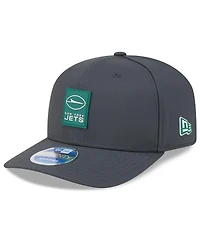 New Era Men's Charcoal New York Jets 2025 Sideline Cold Weather 9SEVENTY Adjustable Hat