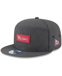 New Era Men's Charcoal Arizona Cardinals 2025 Sideline Cold Weather Split Panel 9FIFTY Snapback Hat