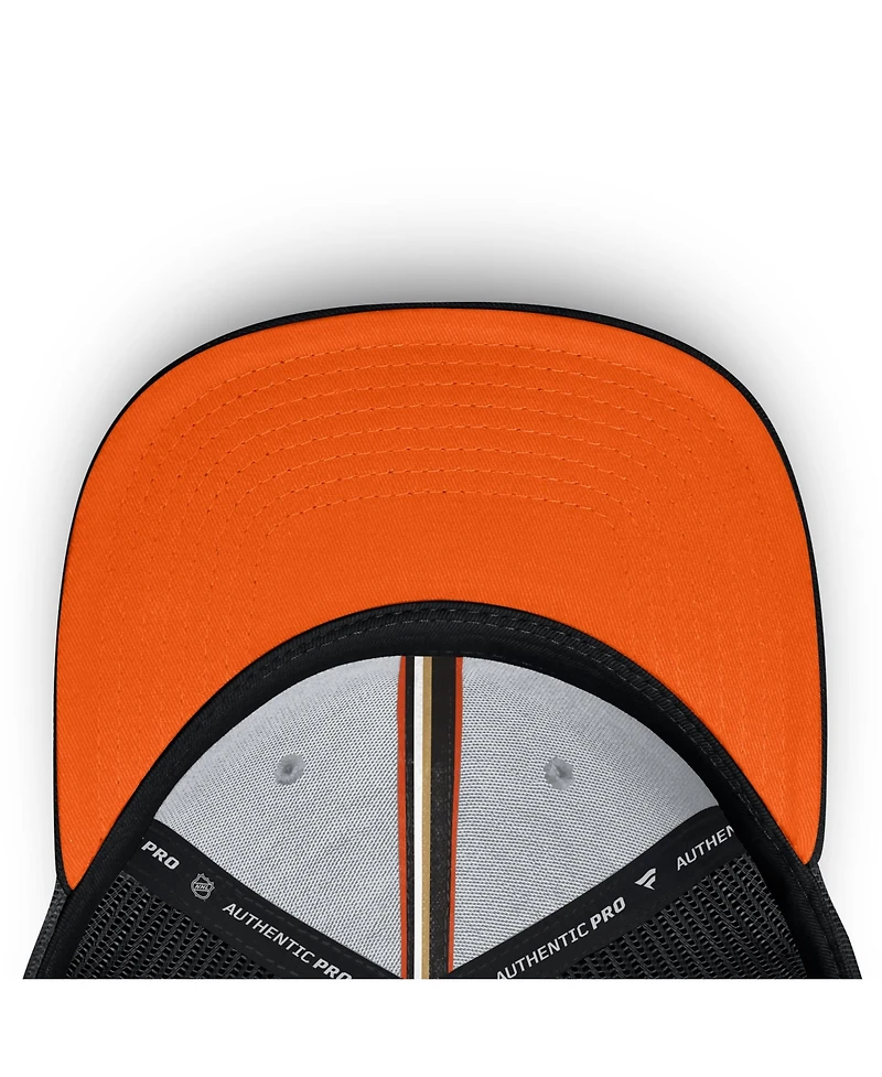 Fanatics Men's Black Anaheim Ducks Authentic Pro Home Ice Trucker Adjustable Hat