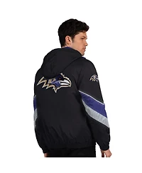 Starter Men's Black/Purple Baltimore Ravens Thursday Night Gridiron Full-Zip Jacket