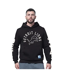 Starter Men's Black Detroit Lions Handoff Fleece Hoodie Sweatshirt