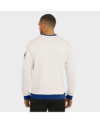 Fanatics Men's Darius Rucker Collection by Cream Indianapolis Colts Color Block Pullover Sweatshirt