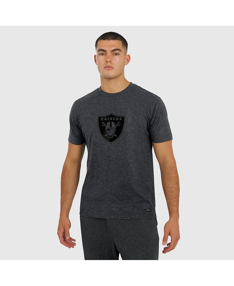 J. Palmer Men's Heather Gray Las Vegas Raiders Players Lounge Tri-Blend T-Shirt