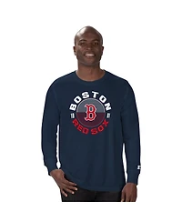 Starter Men's Navy Boston Red Sox Halftime Long Sleeve T-Shirt