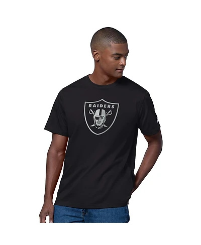 Starter Men's Black Las Vegas Raiders Thursday Night Gridiron T-Shirt