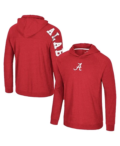 Colosseum Men's Crimson Alabama Tide Back Business Long Sleeve Raglan T-Shirt