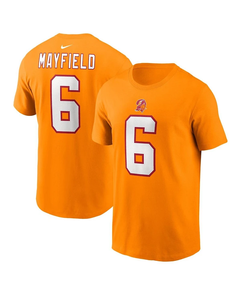 Nike Men's Baker Mayfield Orange Tampa Bay Buccaneers Player Name Number T-Shirt