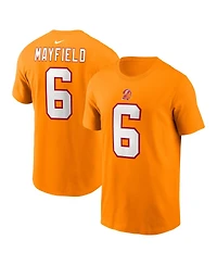 Nike Men's Baker Mayfield Orange Tampa Bay Buccaneers Player Name Number T-Shirt