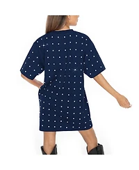 Gameday Couture Women's Navy Notre Dame Fighting Irish Allover Rhinestone T-Shirt Dress