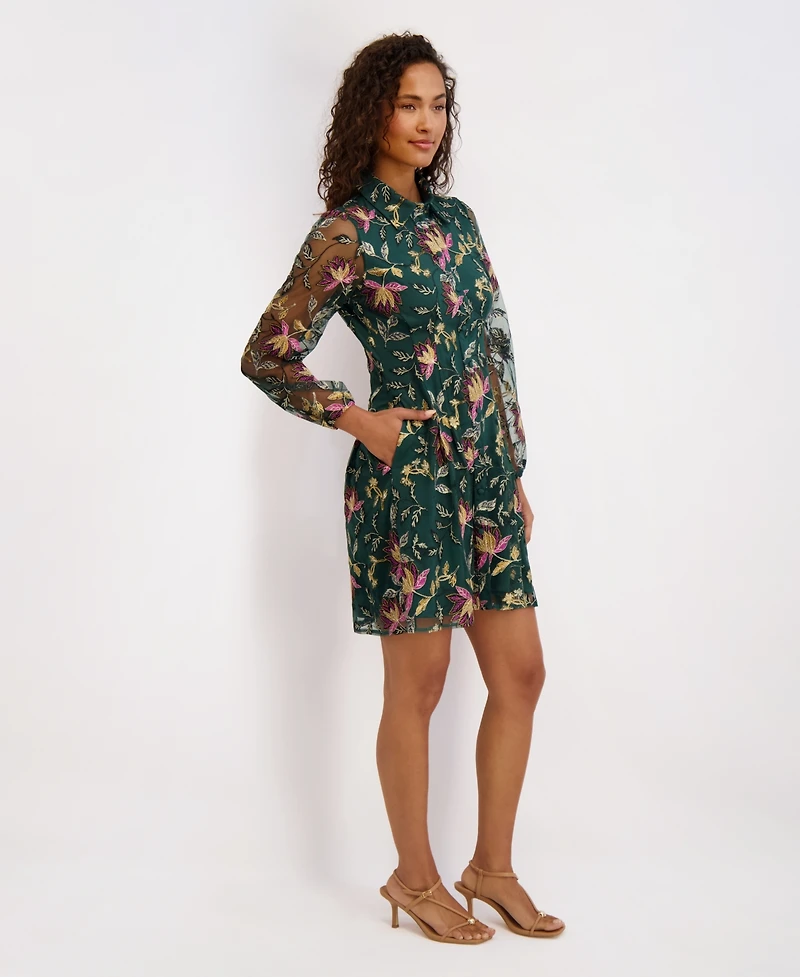 kensie Women's Collar Dress