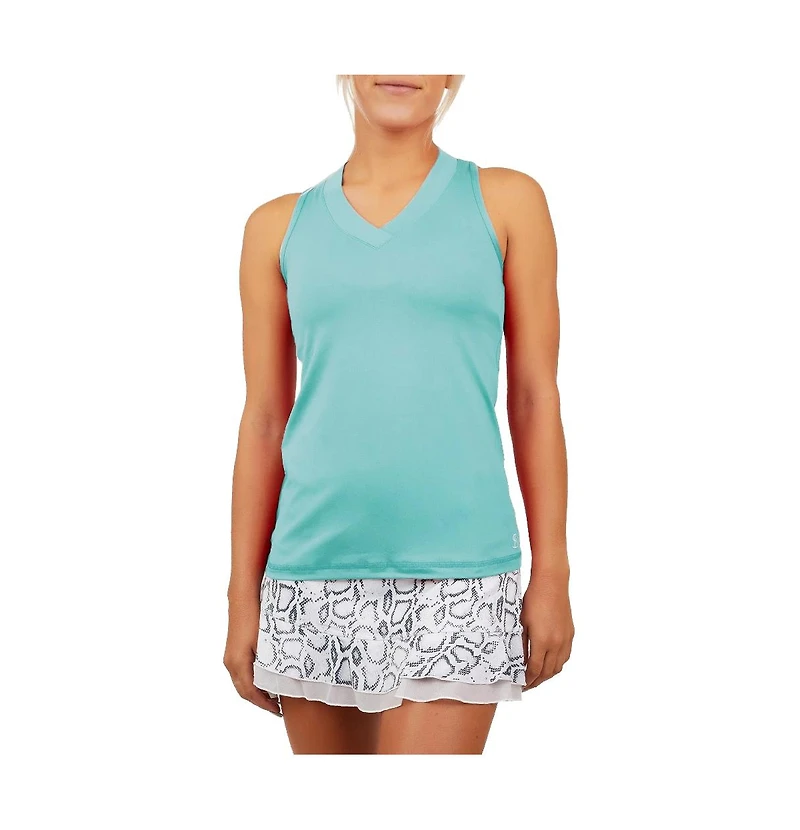 Sofibella Women's Uv Colors Racerback Tennis Tank Top