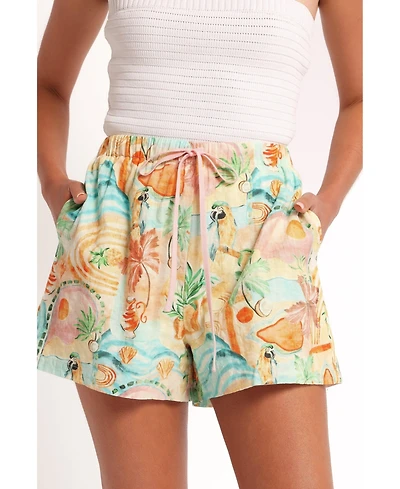 Petal and Pup Women's Caspian Short - Golden Palm