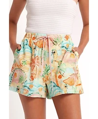 Petal and Pup Women's Caspian Short - Golden Palm