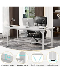 63 x 31.5 inches Computer Desk, Sturdy Large Office Premium 2 Person Long Desks