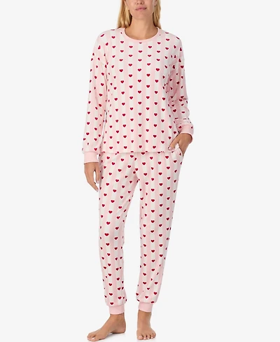 Kate Spade New York Women's 2-Piece Sleepwear Long-Sleeve Top and Jogger Pajama Set