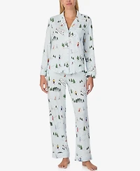 Kate Spade New York Women's 2-Piece Sleepwear Long-Sleeve Top and Pajama Pants Set