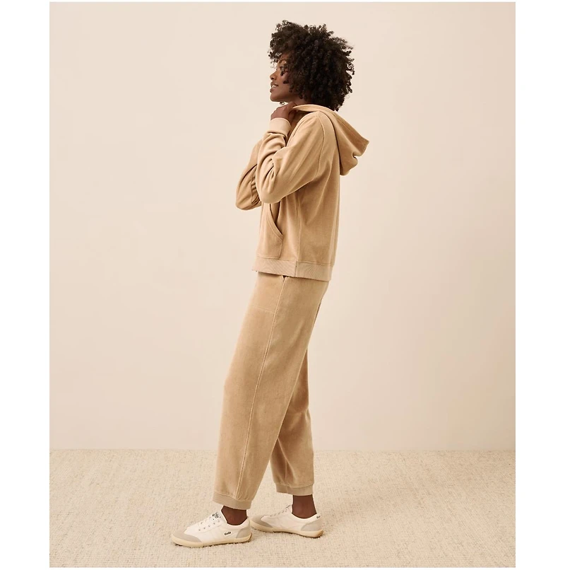 Pact Women's Organic Cotton Velour Relaxed Jogger