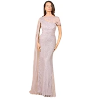 Lara Women's One Shoulder Fitted Gown