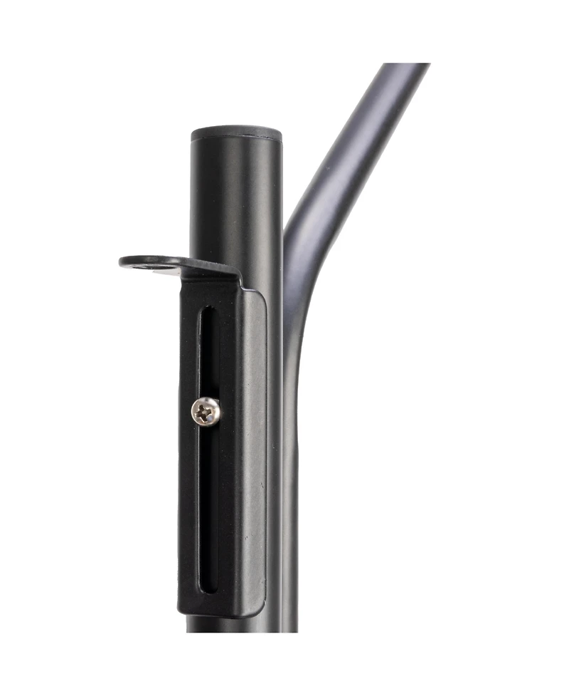 Household Essentials Hinge-It Clutterbuster Steel Valet Family Towel Bar, Silver