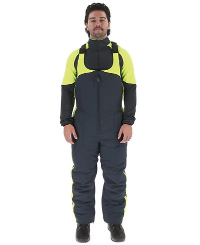 RefrigiWear Men's Endurance Drive Cold Storage Overalls – -30°F Insulated Bibs with 600-Denier Shell & Knee Protection