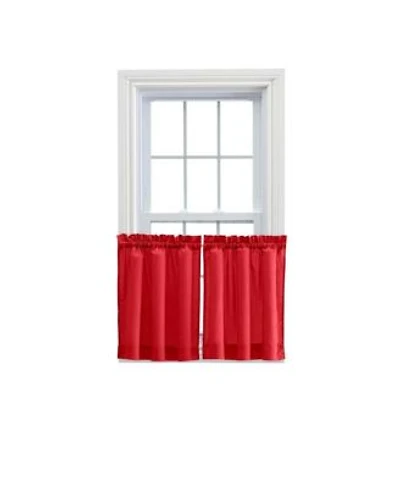 Ellis Stacey 1.5 X22 Rod Pocket High Quality Fabric Solid Color Window Tailored Tier Pair 56 X22x36 X22