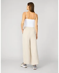 Cable & Gauge Cropped Wide Leg Ultra Soft Terry Pant