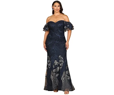 Lara Women's Off Shoulder Mermaid Lace Gown