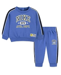 Nike Baby Boys 2-Piece Crewneck Sweatshirt and Pants Set