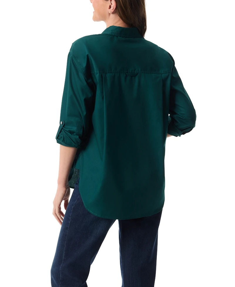 Gloria Vanderbilt Women's Eco Flex Comfort Button-Up Shirt