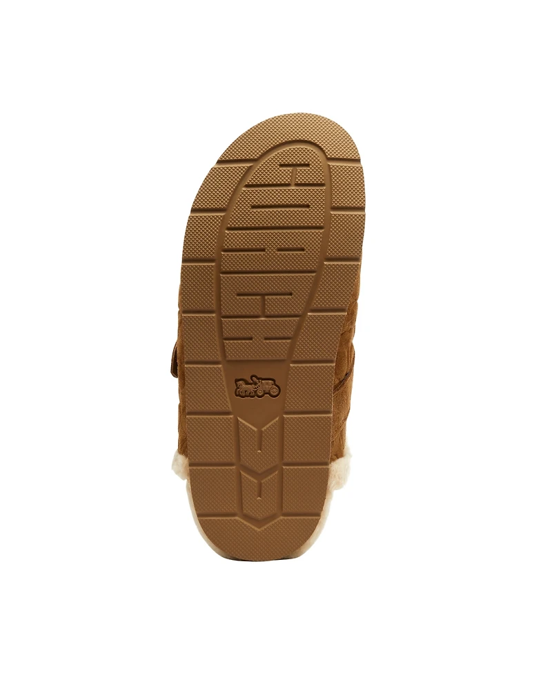 Coach Men's Buckle Clog In Signature Slippers