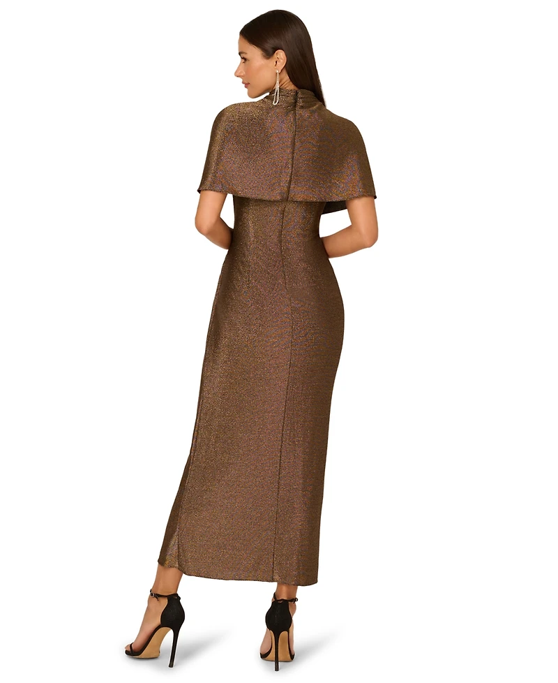 Adrianna Plus Mock Neck Maxi Dress