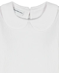 Calvin Klein Girls 4-6X 2-Piece Long-Sleeve Top and Skirt Set