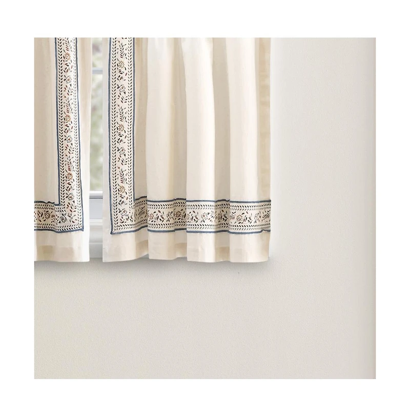 Ellis Curtain Richmark 1.5" Rod Pocket Tailored Tier for Windows 70" x 36" Natural