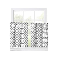 Ellis Curtain Manchester Window Treatment 1.5" Rod Pocket 100% Cotton Curtain Tiers 50" x 24