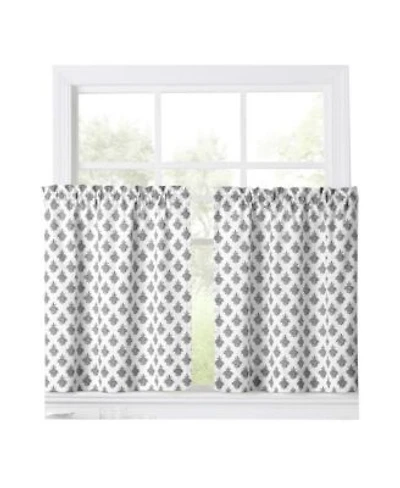 Ellis Curtain Manchester Window Treatment 1.5 X22 Rod Pocket 100 Cotton Curtain Tiers 50 X22 X 24 X22 Black