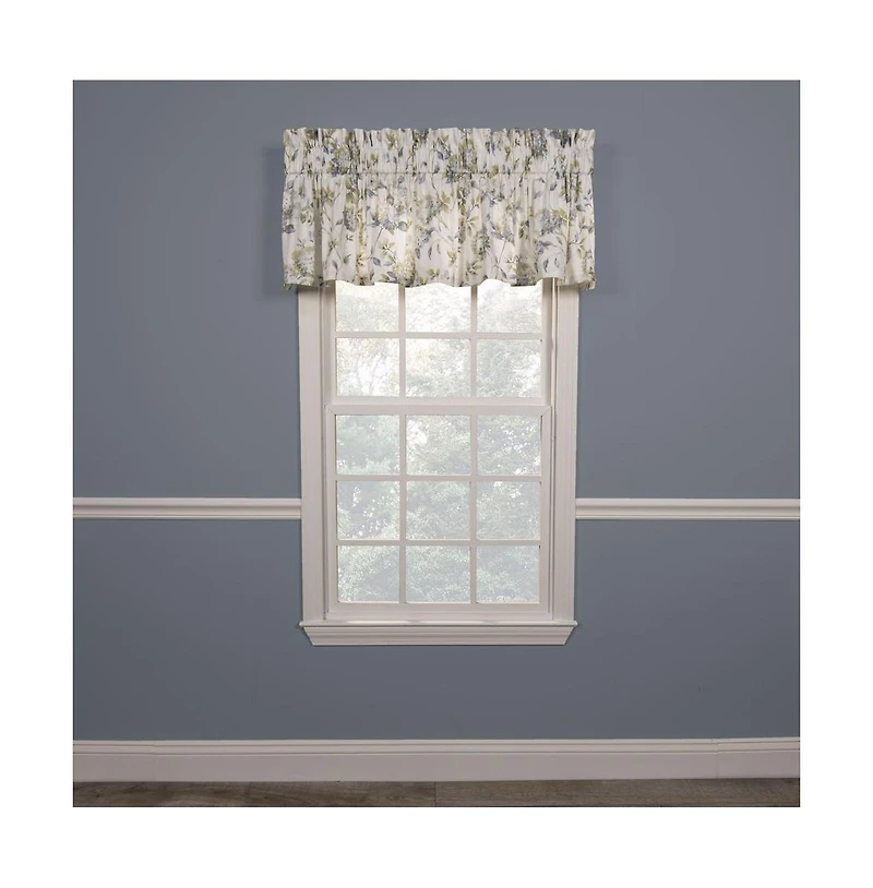 Ellis Curtain Abigail High Quality Water Proof Room Darkening Blackout Tailored Window Valance - 80 x 15