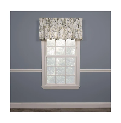 Ellis Curtain Abigail High Quality Water Proof Room Darkening Blackout Tailored Window Valance - 80 x 15