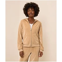 Pact Women's Organic Cotton Velour Zip Hoodie