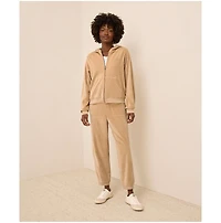 Pact Women's Organic Cotton Velour Zip Hoodie