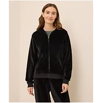 Pact Women's Organic Cotton Velour Zip Hoodie